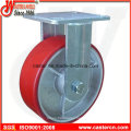 4 Inch to 6 Inch Mold on PU Side Brake Fixed Casters